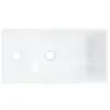 vidaXL Waschbecken Weiß 48x25x15 cm Keramik Produktbild-Vorschau 6