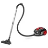 A black and red bagless vacuum cleaner with a silver telescopic wand and black cleaning head, shown against a white background. Anteprima dell’immagine prodotto
