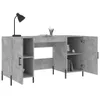 [Home] Schreibtisch Betongrau 140x50x75 cm Holzwerkstoff , Produktbild-Vorschau 4