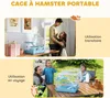 PawHut Cage pour hamster portable, cage hamster avec Voir les images du produit 3