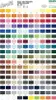 A grid of color swatches with corresponding numbers, likely a color chart for thread or yarn. Produktbild-Vorschau
