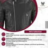 Motorradjacke Retro Vintag Oldschool Lederjacke, Produktbild-Vorschau 6