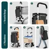 VOUNOT® Chariot de courses en aluminium pour escaliers, Voir les images du produit 5