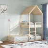 vidaXL Patrová postel se střechou 80x200 cm z masivního Náhled obrázku produktu 2