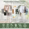 Skládací hliníkový sušák na oblečení s kolečky Náhled obrázku produktu 5