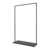 Porte-manteau 100cm×160cm Noir Porte-manteau au sol pour Voir les images du produit 1