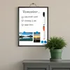Tablica suchościeralna Relaxdays, magnetyczna, do Podgląd zdjęcia produktu 2