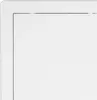 A close-up corner view of a white inspection door with a subtle inset border. Anteprima dell’immagine prodotto