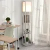 HOMCOM Stehleuchte Beleuchtung mit 3 Regalen E27 bis 40W Produktbild-Vorschau 2