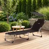 Outtec® Fauteuil de jardin pliable Chaise longue avec toit Voir les images du produit 17