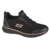 A black Skechers sneaker with rose gold accents is shown against a white background. Anteprima dell’immagine prodotto