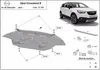 Oceľový ochranný kryt podvozku pre motor Opel Crossland X Náhľad obrázku produktu 3