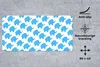 MuchoWow® Schreibtischunterlage Blau - Elefant - Design Produktbild-Vorschau 2