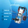 ČERPADLO NA PRACHOVÚ VODU SP2 Lehmann záhradný výkon 1100W Náhľad obrázku produktu 2