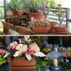 Plastard Blumenschale Terrakotta Ø 25 cm mit Untersetzer - Produktbild-Vorschau 7