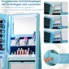 COSTWAY Szafka na biżuterię z LED, szafka z lustrem, Podgląd zdjęcia produktu 6