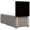 Hochwertig Boxspringbett mit Matratze Taupe 100x200 cm Produktbild-Vorschau 12