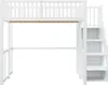 MODFU Hochbett 140x200 mit Geländer und Produktbild-Vorschau 6