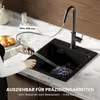 CECIPA max Wasserhahn Küche Schwarz, Hochdruck mit Brause Produktbild-Vorschau 11