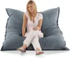Smoothy XXL Sitzsack Classic mit Samtbezug in Taubenblau – Produktbild-Vorschau 4