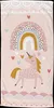 Beach towel Good Morning 75x150 cm - unicorn with a raibow Produktbild-Vorschau 1