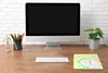 MuchoWow® Mauspad Mousepad Krawattenfärbung - Grün - Weiß Produktbild-Vorschau 4