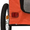 vidaXL Rimorchio per cani arancione e grigio Tessuto Oxford Anteprima dell’immagine prodotto 11