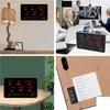 Perel Digitale LED-Wanduhr schwarz mit großen roten Produktbild-Vorschau 3