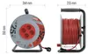 PVC Kabeltrommel – 4 Steckdosen, 25m, 2,5mm2 SCHUKO Produktbild-Vorschau