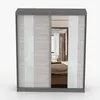 Schwebetürenschrank Kleiderschrank Schrank 183 cm Produktbild-Vorschau 8
