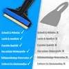 A split image comparing a product with checkmarks and a silhouette with crosses, highlighting features. Produktbild-Vorschau