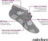 Celodoro Damen Norweger Strick Socken für Zuhause (1 Paar) Produktbild-Vorschau 2