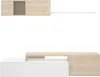 Dmora Parete Attrezzata Axayazala 41x201x180h cm Bianco Anteprima dell’immagine prodotto 9