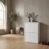 Armadio per scarpe Pisa con 2 ante. Colore: bianco Anteprima dell’immagine prodotto 8