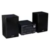 A black Panasonic compact stereo system with two speakers, shown against a white background. Náhľad obrázku produktu