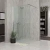 Duschabtrennung Duschwand Dusche Duschkabine (BxH) 100 cm x Produktbild-Vorschau 3