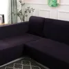 Stretch Samt Sofahusse Sofabezug L-Form Schnittsofa Produktbild-Vorschau 2