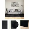 The Living Store Teppich OVIEDO Kurzflor Schwarz 160x230 cm Produktbild-Vorschau 1
