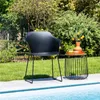 Gartenstuhl FORO im 4er Set, Schwarz - Outdoor Schalenstuhl Produktbild-Vorschau 10
