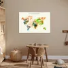 MuchoWow® Poster Weltkarte - Farbe - Farben 60x40 cm - Produktbild-Vorschau 6