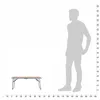 Table de camping pliante marron aluminium 60 x 40 cm Voir les images du produit 7