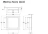 Marmox befliesbare Wandnische 30/30 Produktbild-Vorschau 2