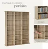 Étagère bibliothèque Stevie 105,5x19x136,5cm - Bois clair, Voir les images du produit 4