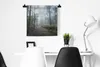 MuchoWow® Wandteppich Wandbehang Wald - Nebel - Weg 60x60 Produktbild-Vorschau 4