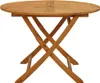 vidaXL Klappbarer Gartentisch 110 cm Massivholz Akazie Produktbild-Vorschau 4