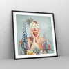 Gerahmtes Poster - Schwarzer Rahmen - Surreal Frau Blumen - Produktbild-Vorschau 8