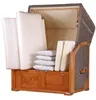 Strandkorb-Set - bene living - Schaalsee Teak - PE grau - Produktbild-Vorschau 7