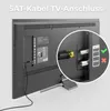 deleyCON 1m SAT TV Antennenkabel Koaxial Kabel HDTV 4-fach Produktbild-Vorschau 5