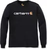 CARHARTT Bekleidung Carhartt Long-Sleeve Logo schwarz Black Produktbild-Vorschau 2