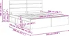 vidaXL Bettrahmen Geräucherte Eiche 200 x 200 cm Massives Produktbild-Vorschau 8